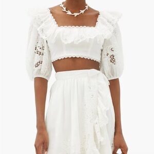 Zimmermann Lulu Scallop Frill Top